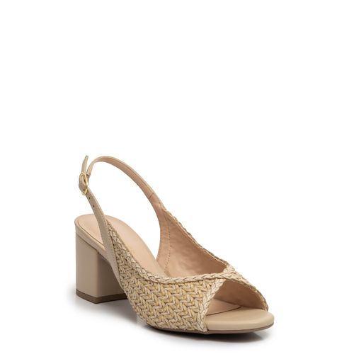 Sandália Peep Toe Off White Tressê