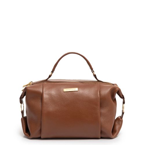 Bolsa Baú Couro Marrom