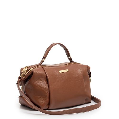 Bolsa Baú Couro Marrom