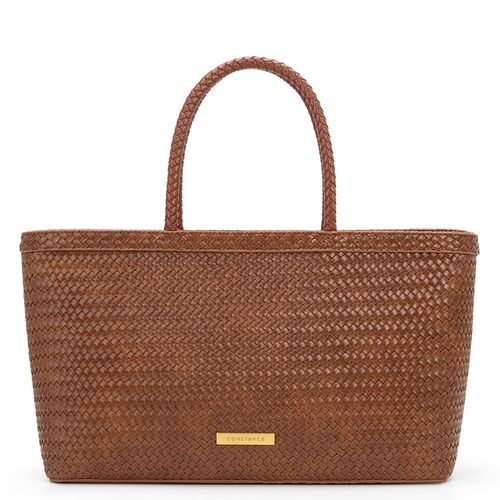 Bolsa Tote Texturizada Marrom