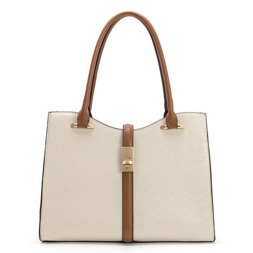 Bolsa Tote Texturizada Off White