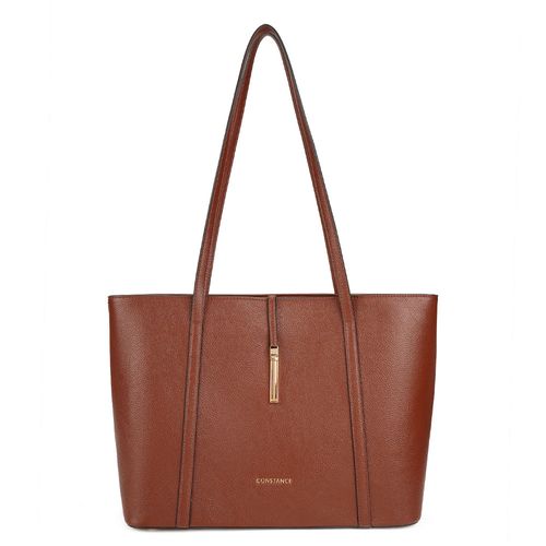 Bolsa Shopping Encaixe Metal Marrom