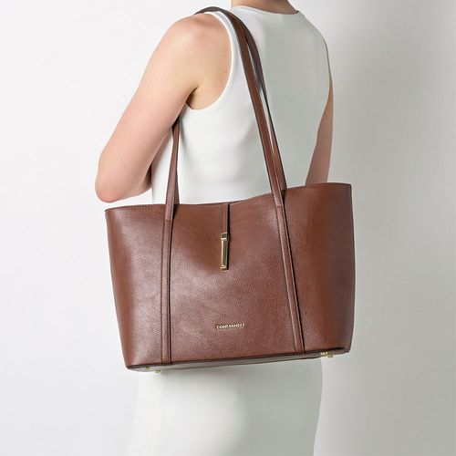 Bolsa Shopping Encaixe Metal Marrom
