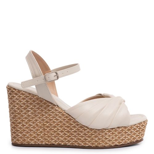 Anabela Off White Drapeada