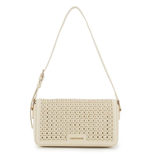 Bolsa Ombro Tramada Off White