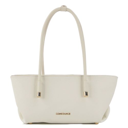Bolsa Baguete Texturizada Off White
