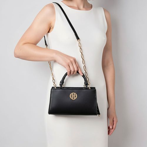 Bolsa Tiracolo Preta Corrente