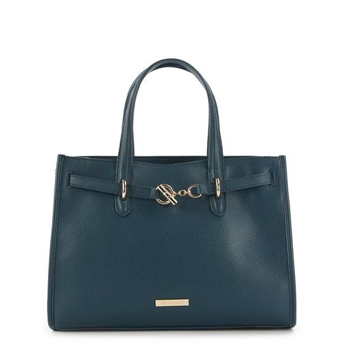 Bolsa Tote Enfeite Azul