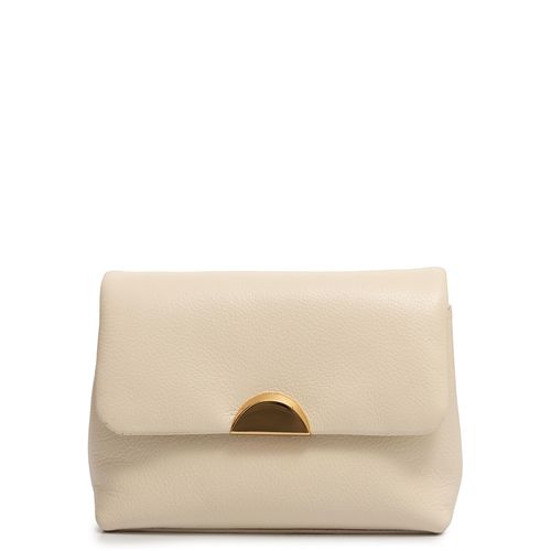 Bolsa Tiracolo Couro Off White