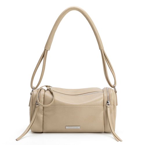 Bolsa Bege Câmera Bag Zíper