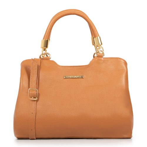 Bolsa Couro Caramelo Duas Alças