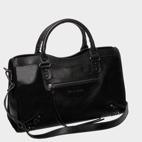Bolsa Transversal Couro Ombro Preta