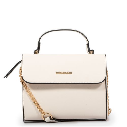 Bolsa Transversal Off White Alça Corrente
