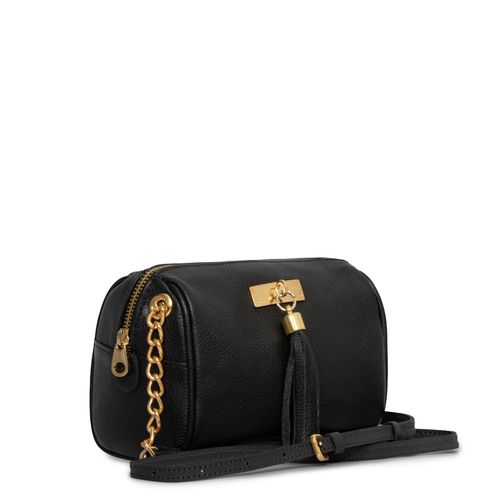 Bolsa Tiracolo Couro Preto