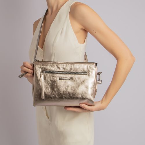 Bolsa Couro Ônix Transversal