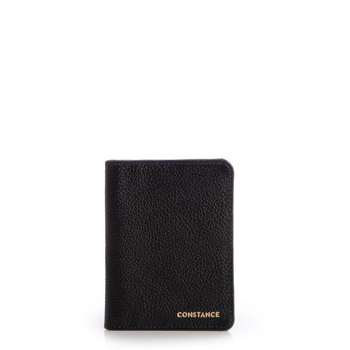 Porta Cartão e Documentos Couro Preto