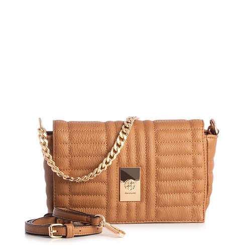 Bolsa Baguete Caramelo Alça Corrente
