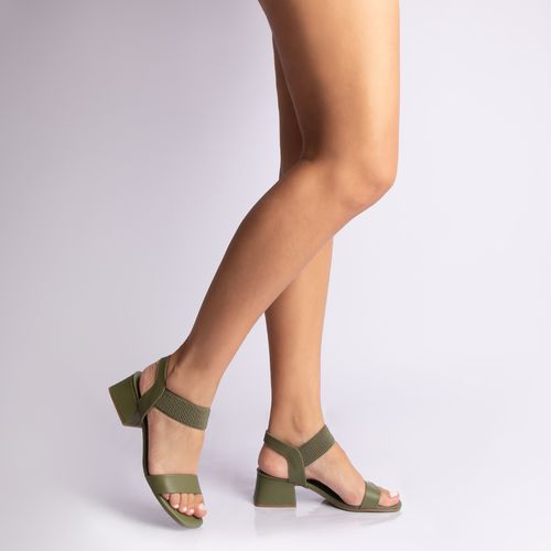 Sandália Verde Comfort Elástico