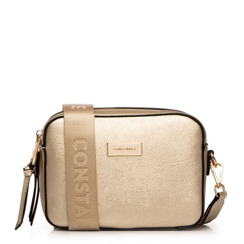 Bolsa Dourada Tiracolo Alça Gorgurão