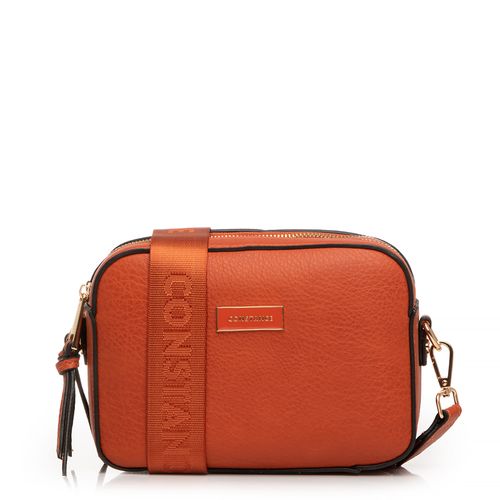 Bolsa Ocre Tiracolo Alça Gorgurão