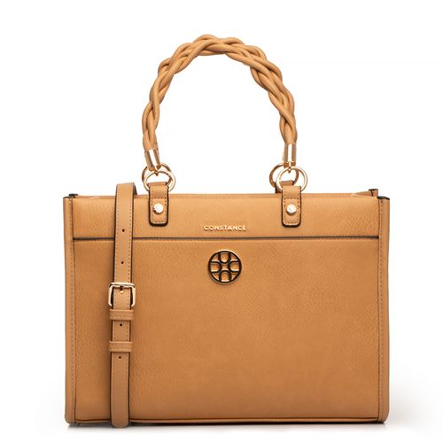 Bolsa Caramelo Alça Trançada