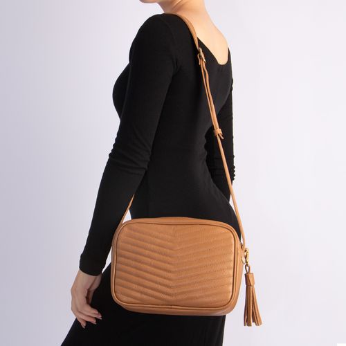 Bolsa Caramelo Tiracolo Couro