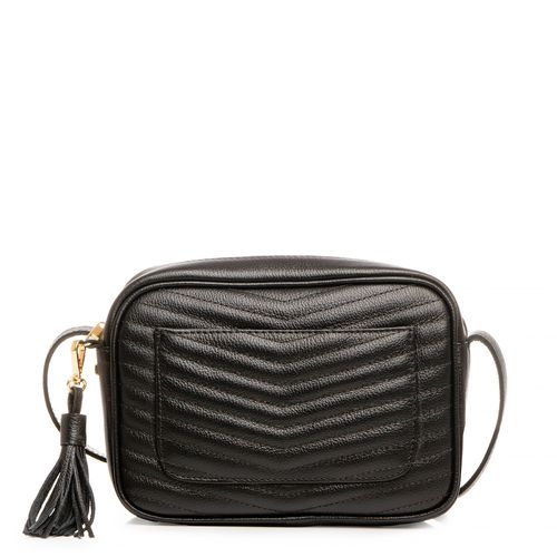 Bolsa Preta Tiracolo Couro