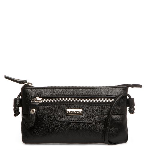 Bolsa Tiracolo Mini Couro Preta