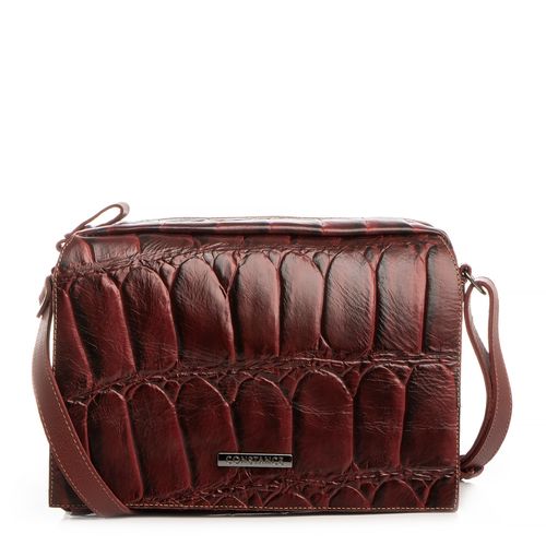 Bolsa Burgundy Carteiro Couro Texturizado