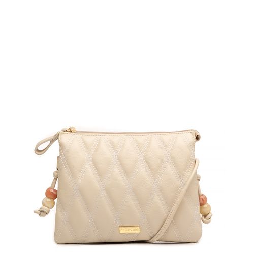 Bolsa Off White Couro Matelassê Esferas