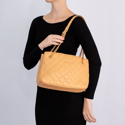 Bolsa Caramelo Matelassê Monocromática
