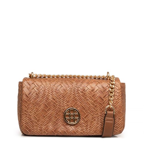 Bolsa Tiracolo Texturizada Caramelo