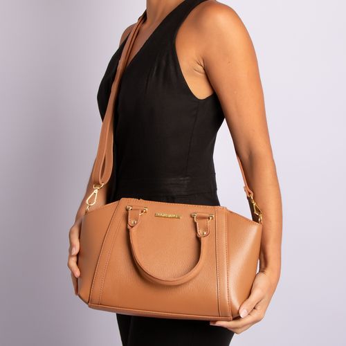 Bolsa Couro Caramelo Tote
