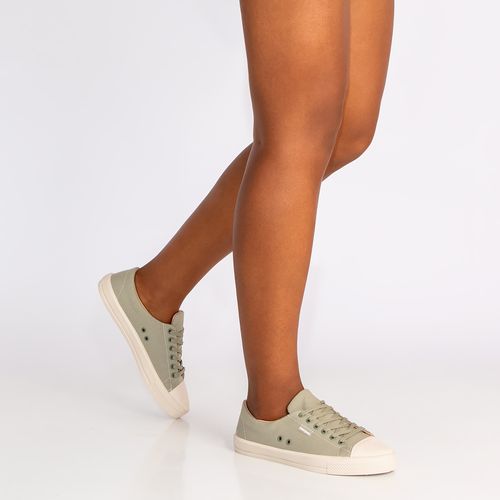 Tênis Verde Comfort Detalhe Ilhós