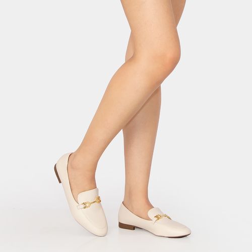 Mocassim Off White Bridão Trevo