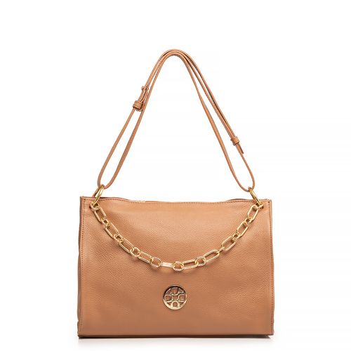 Bolsa Caramelo Couro Corrente