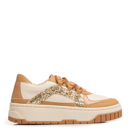 Tênis Caramelo Glitter Recortes