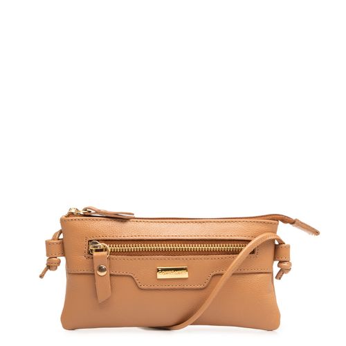 Bolsa Tiracolo Mini Couro Caramelo
