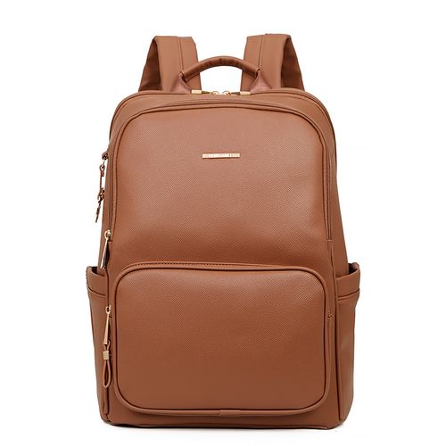 Mochila para Notebook Bolso Externo Marrom