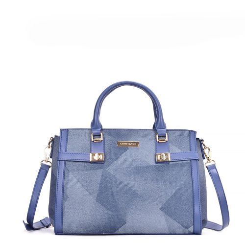 Bolsa Tote Texturizada Azul