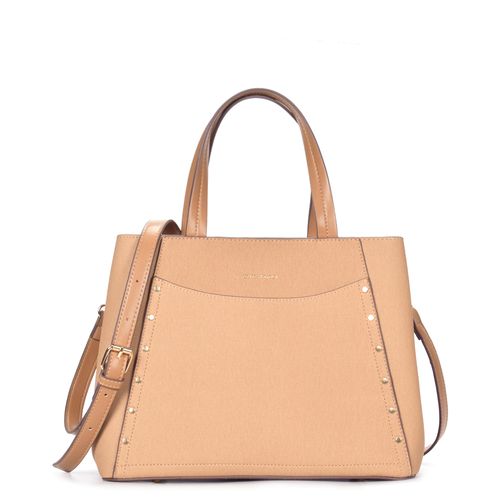 Bolsa Tote Enfeites Bege