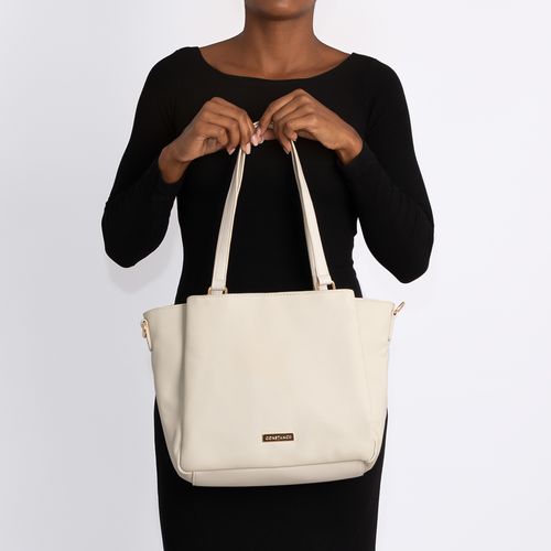 Bolsa Tote Repartições Off White