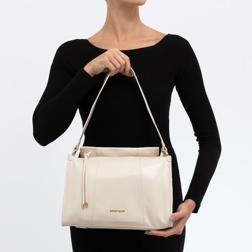 Bolsa Tote Recortes Off White