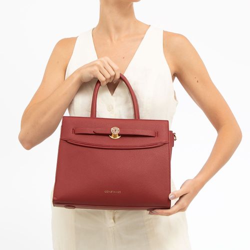 Bolsa Tote Enfeite Vermelho