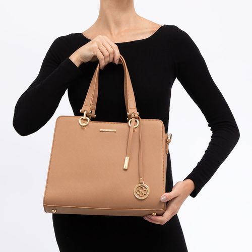 Bolsa Tote Chaveiro Caramelo