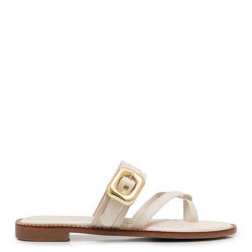 Rasteira Fivela Off White