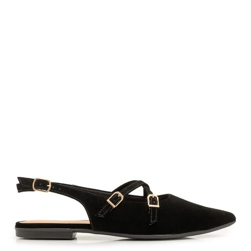 Sapatilha Tiras Cruzadas Preta