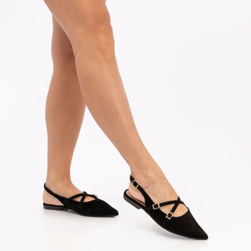 Sapatilha Tiras Cruzadas Preta