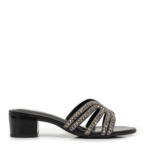Tamanco Strass Preto