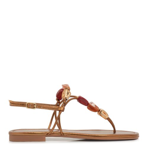 Rasteira Enfeites Bronze